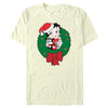 Men's Betty Boop Christmas Characters Wreath  Adult T-Shirt