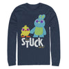 Men's Toy Story Ducky & Bunny Stuck With Us  Adult Long Sleeve Shirt