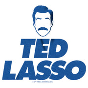 Men's Ted Lasso Silhouette Outline Face Logo  Adult T-Shirt