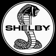 Men's Shelby Cobra Classic Black and White Logo  Adult T-Shirt