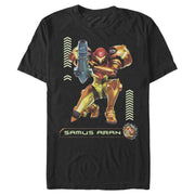 Men's Nintendo Metroid Samus Pose  Adult T-Shirt