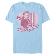 Men's Star Wars Valentine's Day You're the Obi-Wan for Me  Adult T-Shirt