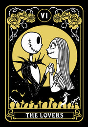 Men's The Nightmare Before Christmas The Lovers Tarot Card  Adult T-Shirt