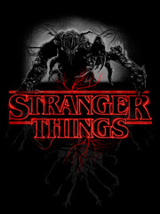 Men's Stranger Things Mind Flayer Logo Glow  Adult T-Shirt