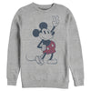 Men's Mickey & Friends Plaid Mickey Mouse Retro  Adult Sweatshirt