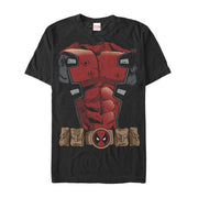 Men's Marvel Halloween Deadpool Costume  Adult T-Shirt