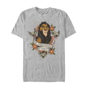 Men's Lion King Scar Surrounded By Idiots Tattoo  Adult T-Shirt