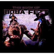 Men's Star Wars: The Book of Boba Fett Cad Bane Rancor and Boba Standoff  Adult T-Shirt