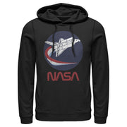 Men's NASA Shuttle Three Color Swoosh Circle  Adult Pull Over Hoodie