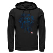 Men's Marvel Spider-Man: No Way Home Black Suit Blueprint  Adult Pull Over Hoodie