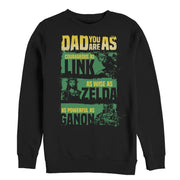 Men's Nintendo Father's Day Legend of Zelda Qualities  Adult Sweatshirt