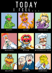 Men's The Muppets Mood Chart  Adult T-Shirt