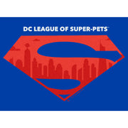 Men's DC League of Super-Pets Skyline Superman Crest  Adult T-Shirt