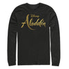 Men's Aladdin Script Logo  Adult Long Sleeve Shirt