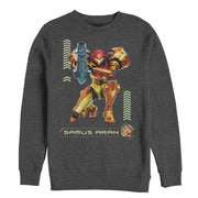 Men's Nintendo Metroid Samus Pose  Adult Sweatshirt