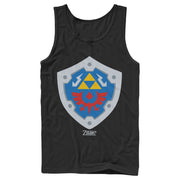 Men's Nintendo Legend of Zelda Link's Awakening Hylian Shield  Adult Tank Top