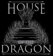 Men's Game of Thrones: House of the Dragon Iron Throne Logo  Adult T-Shirt