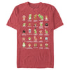 Men's Nintendo Super Mario Bros Character Guide  Adult T-Shirt