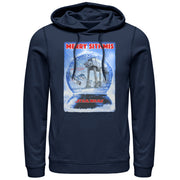 Men's Star Wars Christmas AT-AT Snow Globe  Adult Pull Over Hoodie