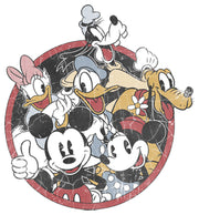 Men's Mickey & Friends Retro Group Shot  Adult Sweatshirt