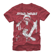 Men's Star Wars The Force Awakens Kylo Ren Stare Down  Adult T-Shirt