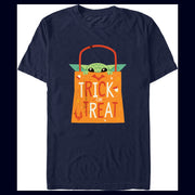 Men's Star Wars: The Mandalorian Halloween Grogu Trick or Treat Bag  Adult T-Shirt