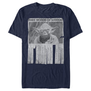 Men's Star Wars Yoda Words of Wisdom  Adult T-Shirt