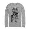 Men's Star Wars: The Rise of Skywalker First Order Sith Trooper  Adult Long Sleeve Shirt