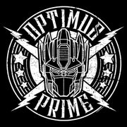 Men's Transformers Optimus Prime Rock Badge  Adult T-Shirt