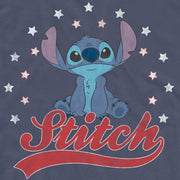 Men's Lilo & Stitch Red, White, and Blue Stars  Adult Tank Top