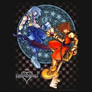 Men's Kingdom Hearts Chain of Memories Hero Duo Stained Glass  Adult Long Sleeve Shirt