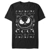 Men's The Nightmare Before Christmas Halloween Jack Skellington Sweater Print  Adult T-Shirt