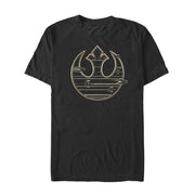 Men's Star Wars The Last Jedi Rebel Logo Streak  Adult T-Shirt