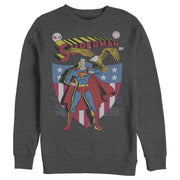 Men's Superman American Hero  Adult Sweatshirt