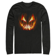 Men's Lost Gods Evil Pumpkin Face  Adult Long Sleeve Shirt