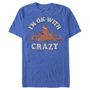 Men's Finding Dory Hank Ok With Crazy  Adult T-Shirt