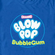 Men's Blow Pop Bubble Gum Emblem  Adult T-Shirt