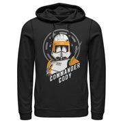 Men's Star Wars: The Clone Wars Commander Cody Bust Logo  Adult Pull Over Hoodie