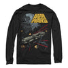 Men's Star Wars Millennium Falcon Battle  Adult Long Sleeve Shirt