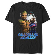 Men's Guardians of the Galaxy Vol. 3 Groot and Rocket Poster  Adult T-Shirt