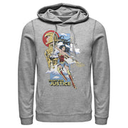 Men's Wonder Woman 1984 Fight for Justice  Adult Pull Over Hoodie