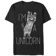 Men's Lost Gods I'm a Unicorn Cat  Adult T-Shirt