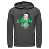 Men's Betty Boop St. Patrick's Day Betty A Kiss for Luck  Adult Pull Over Hoodie