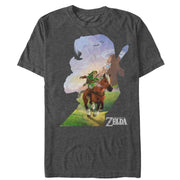 Men's Nintendo Legend of Zelda Link Silhouette  Adult T-Shirt