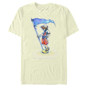 Men's Kingdom Hearts 1 Flags of the Kingdom  Adult T-Shirt