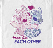 Men's Lilo & Stitch Made for Each Other  Adult T-Shirt