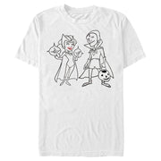 Men's Marvel WandaVision Outline Sketch  Adult T-Shirt