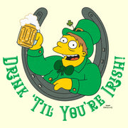 Men's The Simpsons St. Patrick's Day Barney Drink 'Til You're Irish!  Adult T-Shirt