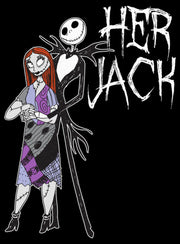 Men's The Nightmare Before Christmas Her Jack and Sally  Adult T-Shirt