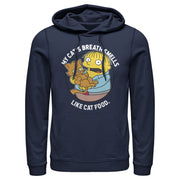 Men's The Simpsons Ralph and His Cat  Adult Pull Over Hoodie